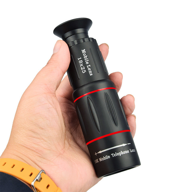 Objectif Télescopique 18x pour Smartphone – Zoom 18x25 avec Trépied & Support