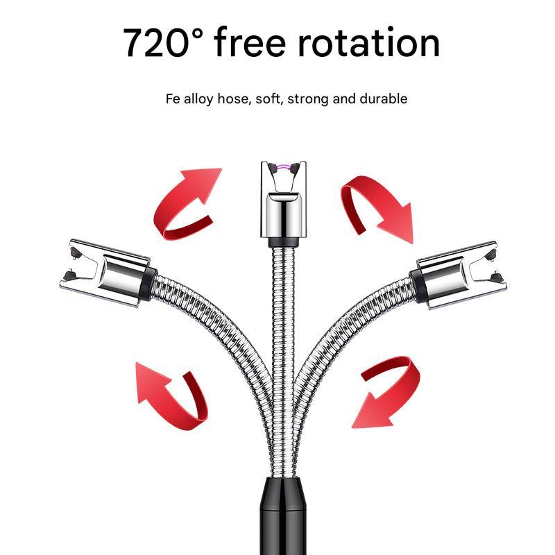 Briquet Électronique à Impulsion Type-C — Col Flexible 360°