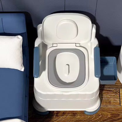 Chaise Toilette Portable avec Accoudoirs et Seau Amovible – Personnes Âgées & PMR