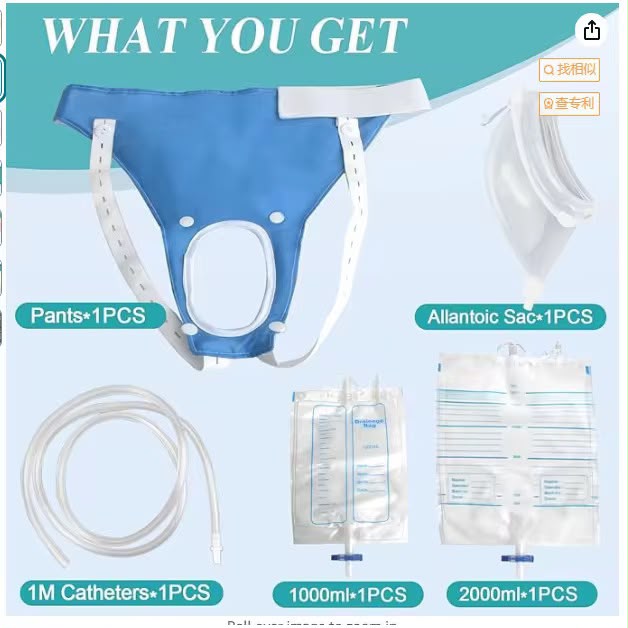 Culotte Urinaire avec Collecteur et Poche de Drainage – Homme